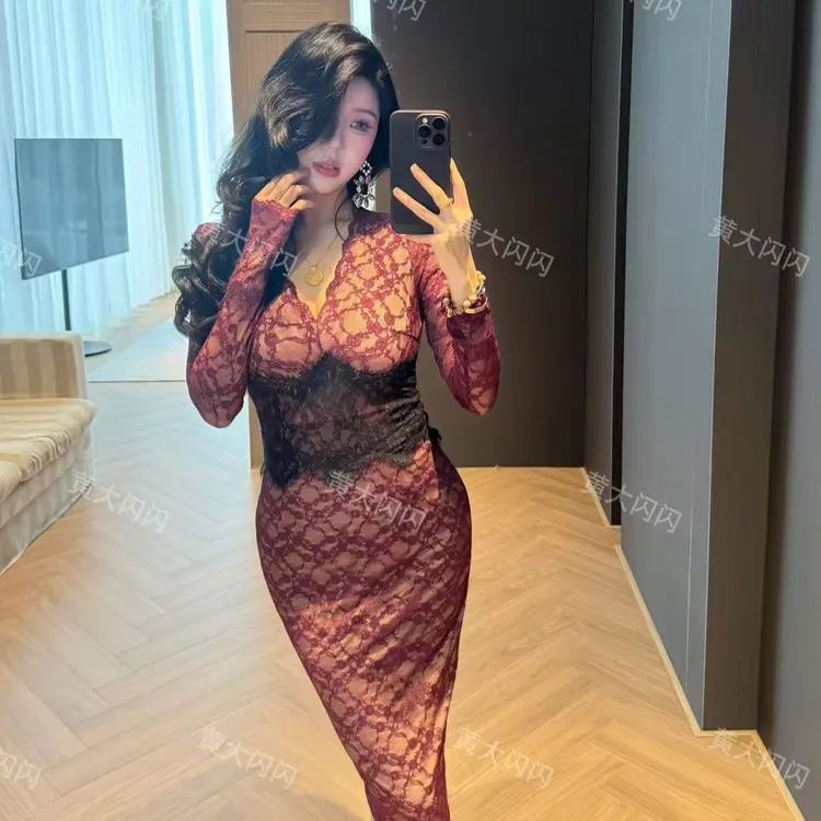 【新店请到张酒窝女装店1号】(猎手)显瘦修身定制连衣裙ZZXF6865