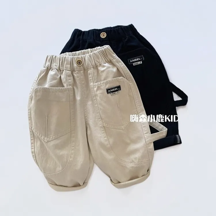 男童裤子春季儿童韩版休闲裤宝宝百搭痞帅长裤男女春秋季外穿裤子
