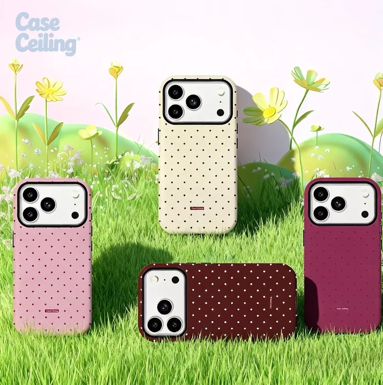 Caseceiling【秋冬小波点】进口菲林二合一适用苹果1716pro手机壳