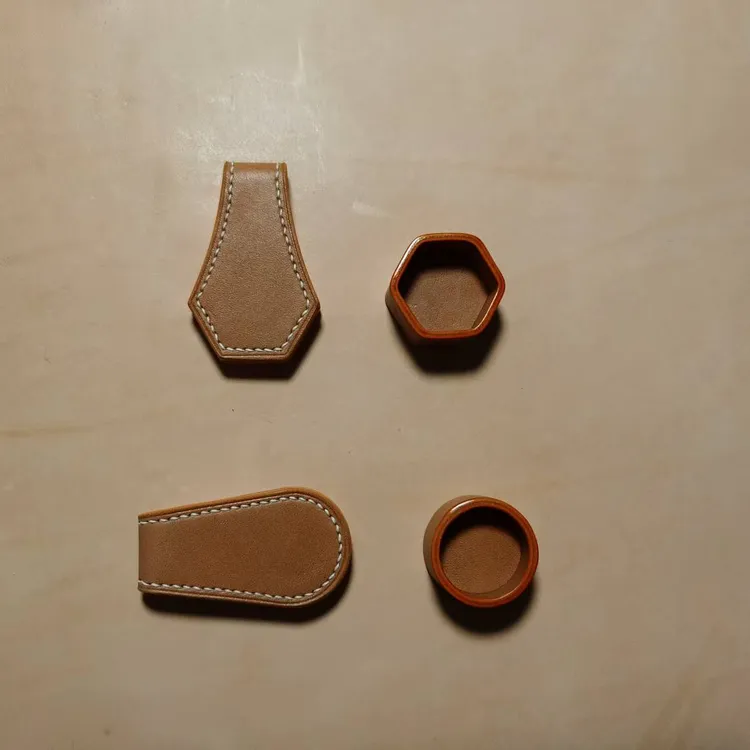 强磁巧克夹真皮台球圆形巧克套方形巧克套六边巧克套中式八球