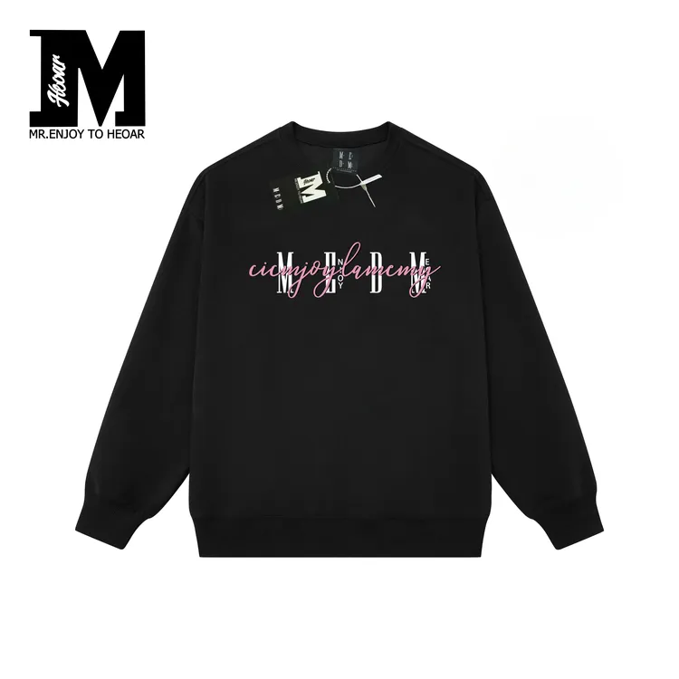 MEDM HEAOR正品印花嘻哈夏季常规款圆领卫衣美式秋季宽松无帽卫衣
