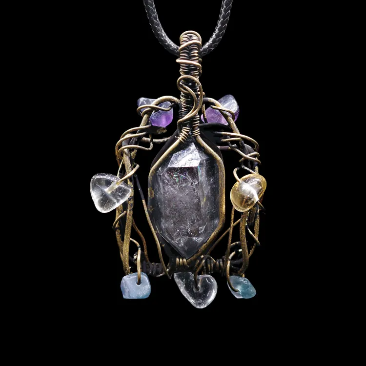 非金属棉绳项链 【龙炁觉醒】原创设计原石项链惊喜