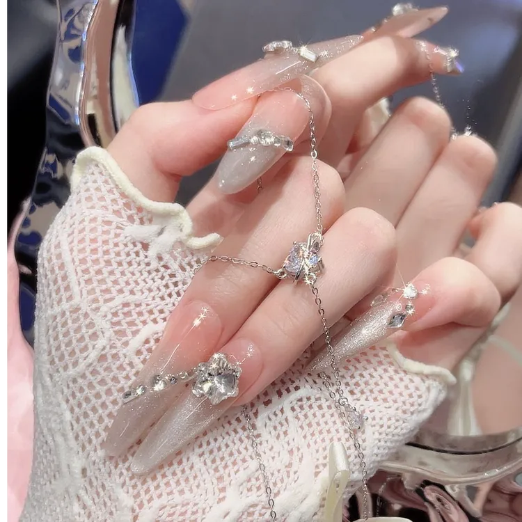 URNSSORE/昂色 链子925银 心动项链女轻奢锆石锁骨链送女友礼物