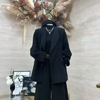 【韩剧小蛮腰】赫本风高级感显瘦百搭气质西装大衣-9927-DY
