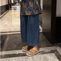 《九分牛仔裤》牛仔裤夏季小直筒牛仔裤女宽松休闲