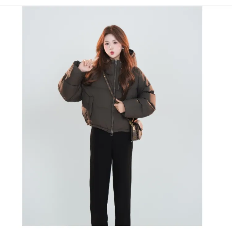 只出不进 女款拉链羽绒服 11-26 冬季2024新款百搭羽绒服A1606S