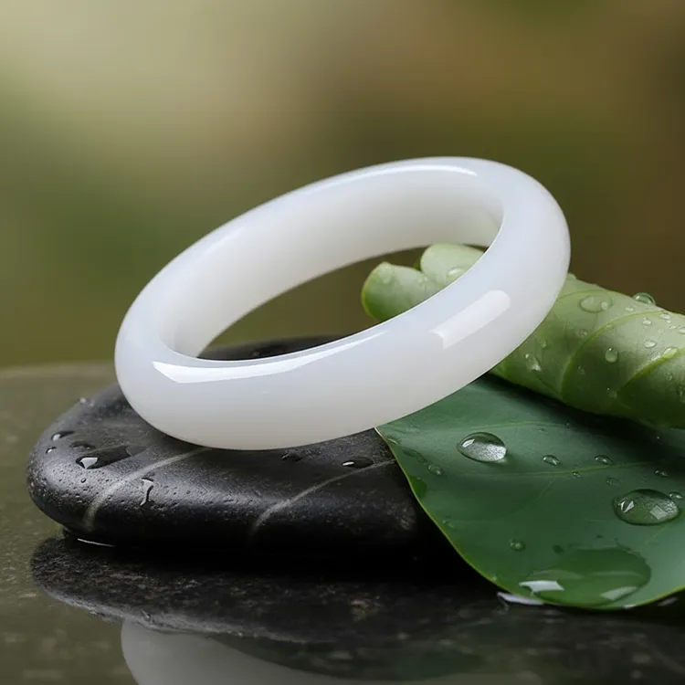 官方正品 纯天然新疆戈壁金丝玉手镯冰透平安镯时尚百搭女士镯子