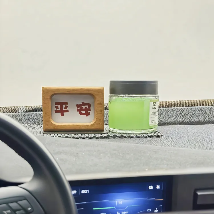 小型2寸实木相框车内汽车中控摆件情侣相框摆台车载装饰品高档