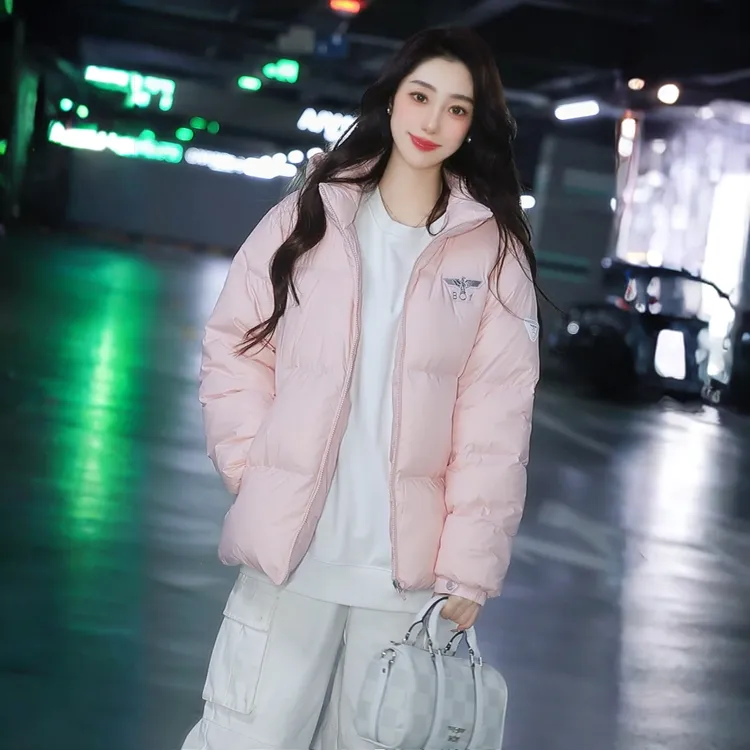 BOY LONDON短款羽绒服女2025年冬新款潮牌连帽防寒外套90绒N28022