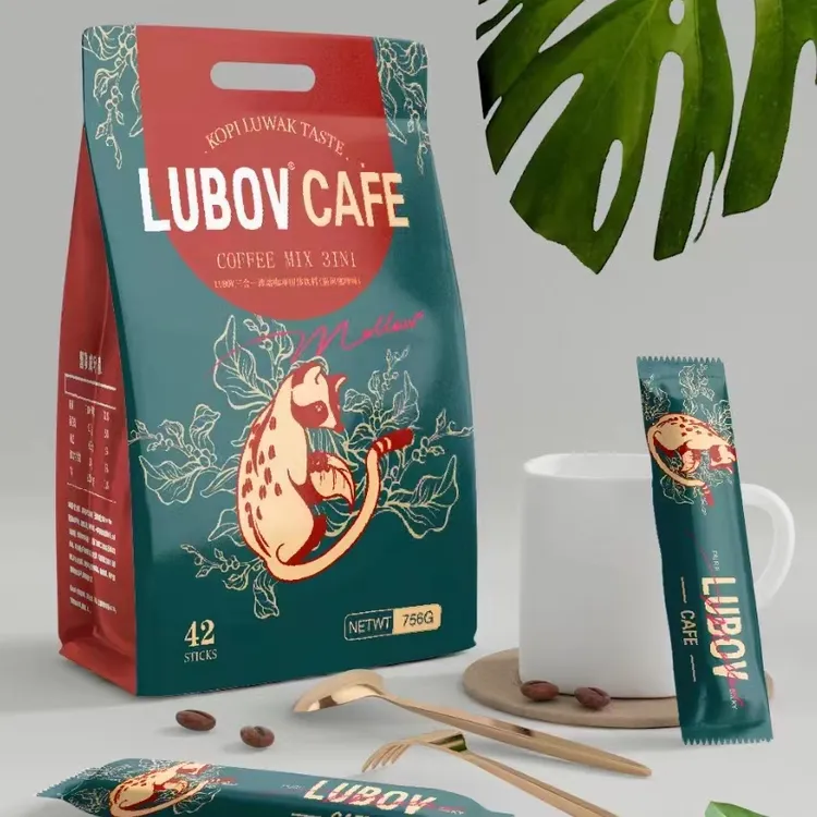 【好物甄选】马来西亚进口LUBOV炭烧三合一咖啡756g