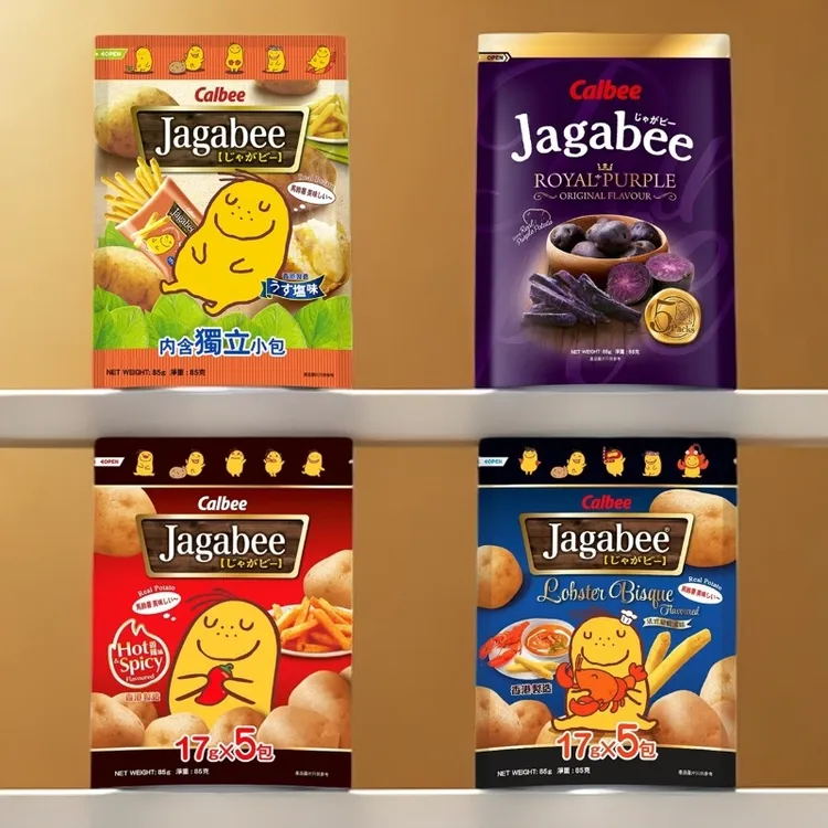 香港进口港版卡乐比宅卡B原味紫薯热辣法式龙虾汤味薯条休闲零食