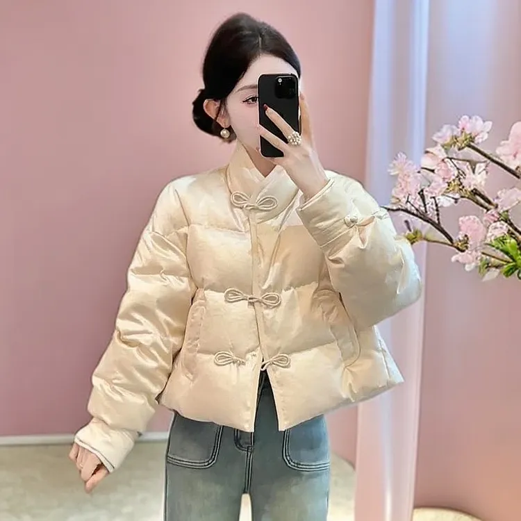 SHALLDOER【花盈玉露】过年战袍轻奢洋气2025小个子上档次中式棉服