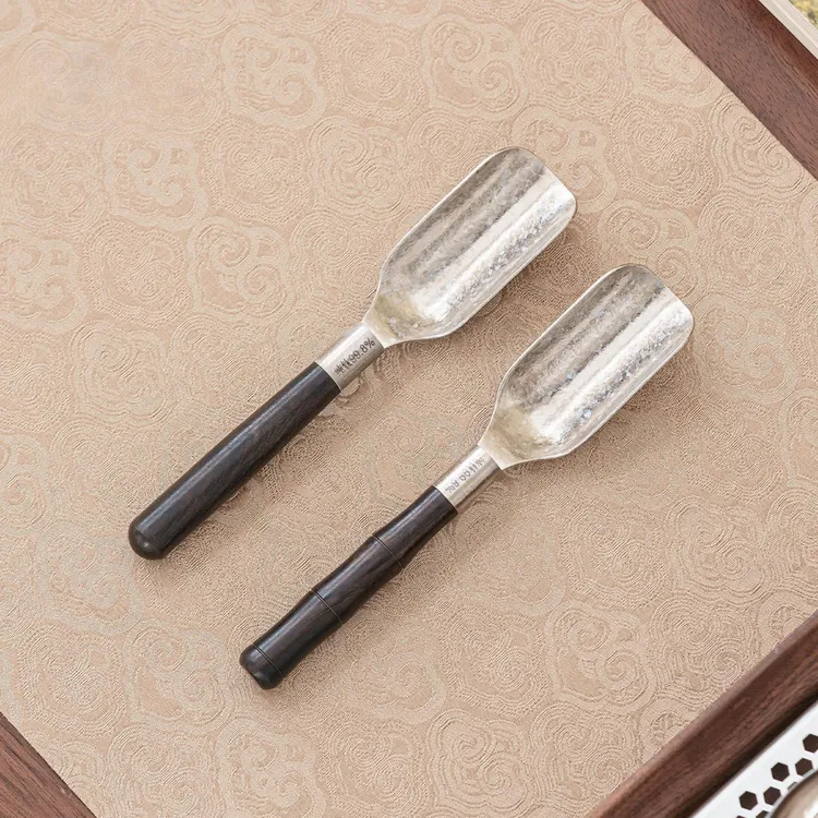 物姿纯钛结晶茶匙分茶勺茶铲取茶器家用功夫茶具配件泡茶工具