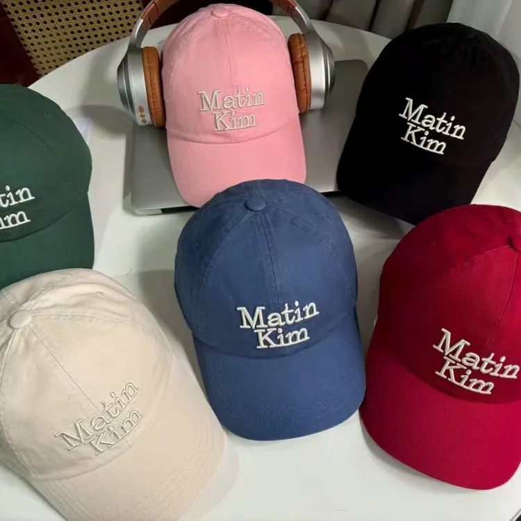 韩式潮牌matin原版水洗字母刺绣棒球帽情侣高品质户外鸭舌帽秋冬