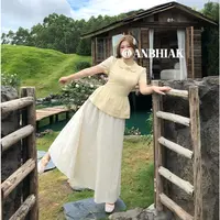 【织物诗学】新款温柔系千金感棉质绣花半身裙A251S0058