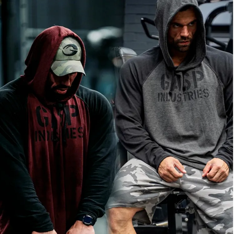 原版盖世华夫格美式训练帽衫宽松上衣大码长袖弹力夏季透气卫衣