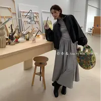 33766•小立领抽绳 WT# 东大门小立领休闲宽松版短款PU外套•
