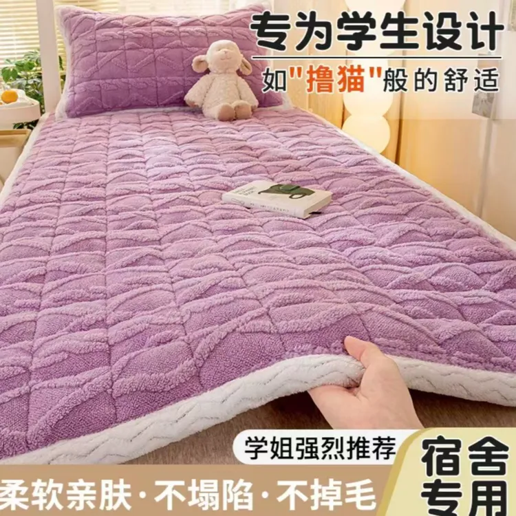 新款加厚牛奶绒床垫学生宿舍单床垫床褥垫榻榻米加厚冬季保暖软垫