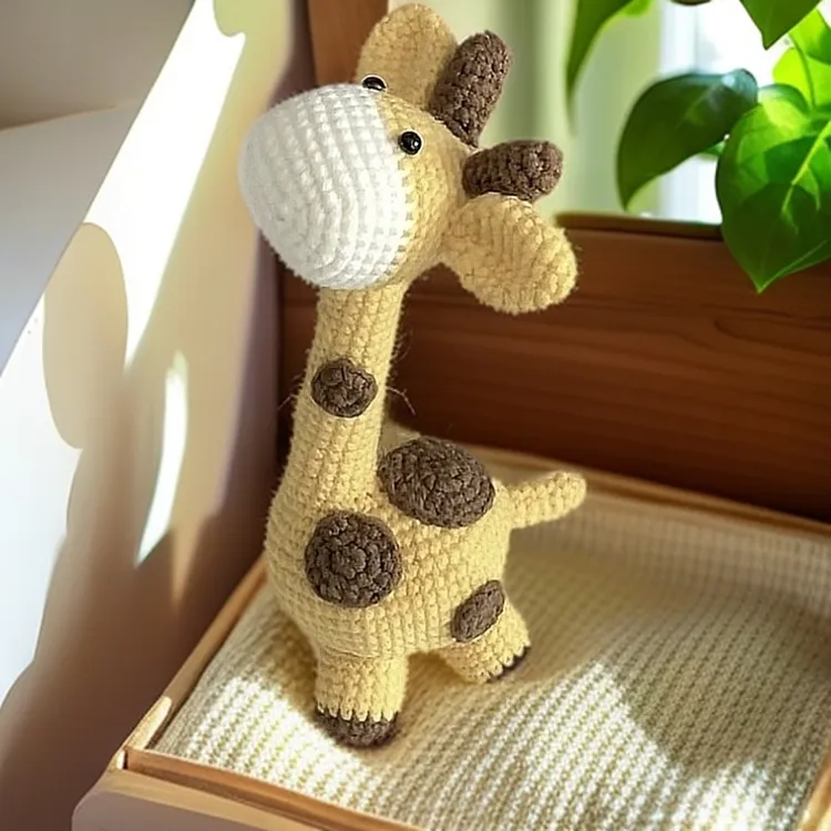 【材料包/成品♥望天长颈鹿 害羞小鹿】手工毛线编织玩偶公仔