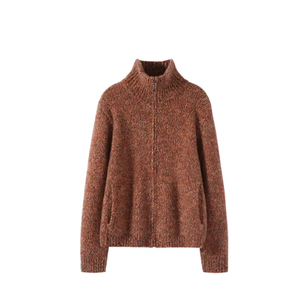 【康赛妮花式纱】100%纯山羊绒百搭经典时尚休闲羊绒衫QHNF-8528