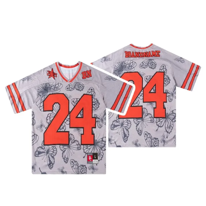 男士速干风美式复古宽松短袖训练运动T恤球衣透气t恤夏季印花上衣