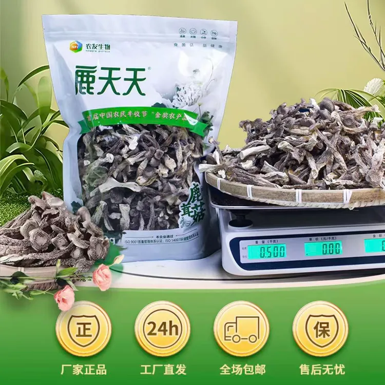 国企品牌质量保障-精选鹿茸菇干货新货可煲汤爆炒的食用菌食材