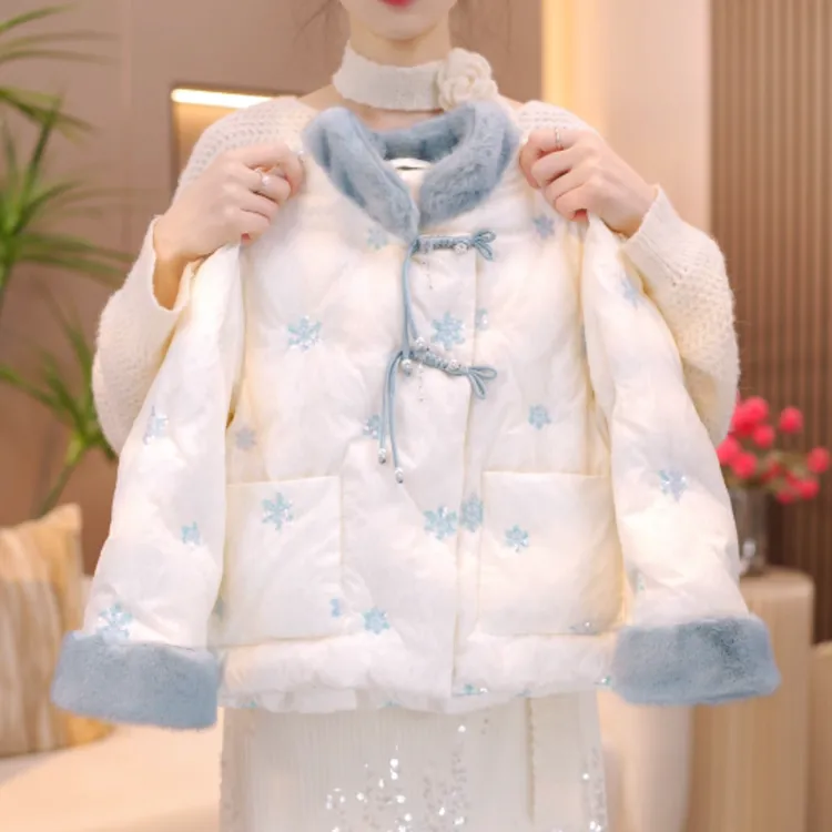 女童棉服冬装2025新款洋气儿童加厚棉衣外套中大童冬季国风棉袄潮