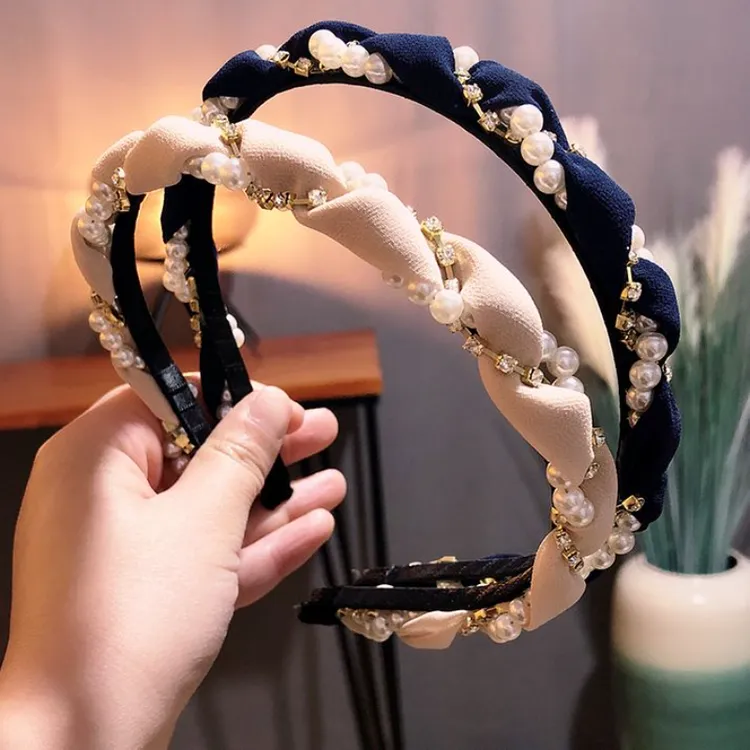 民族风复古港风编织百搭发箍休闲风小香风韩版极简风气质网红轻奢