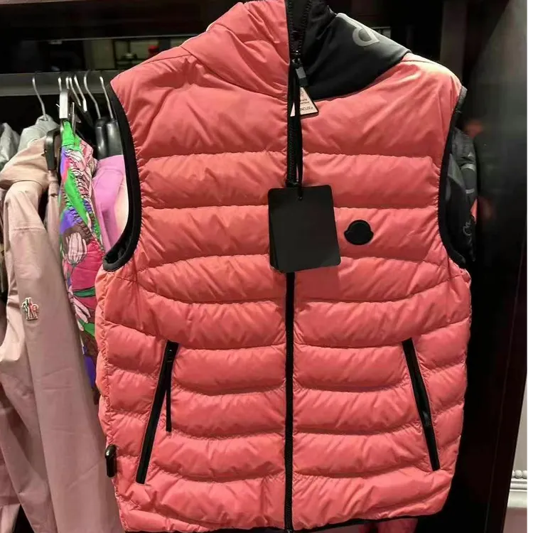 【香港直邮】Moncler盟可睐 撞色拉链连帽羽绒马甲男款 J10911