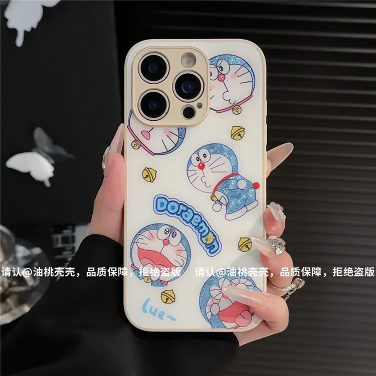 鎏金玻璃壳适用苹果16iPhone/华为荣耀/OPPO/VIVO/小米手机壳防摔