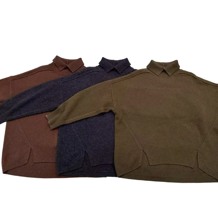 长袖百搭时尚套头休闲羊毛衫