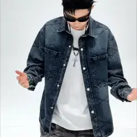 【666】925/86516 /1140男士秋季新款翻领加厚牛仔外套