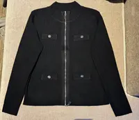 【U.M】小香风拉链羊毛针织衫