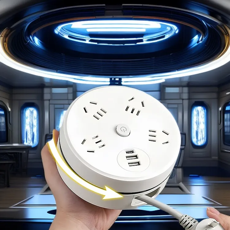 【官方正品】2500W家用排插可伸缩插座多功能USB插排家用多孔电插板