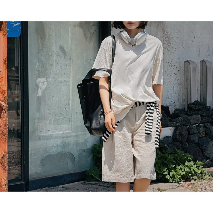 NorthMing fish「简调」25夏上新 极简随性 全棉宽松大版短袖T恤