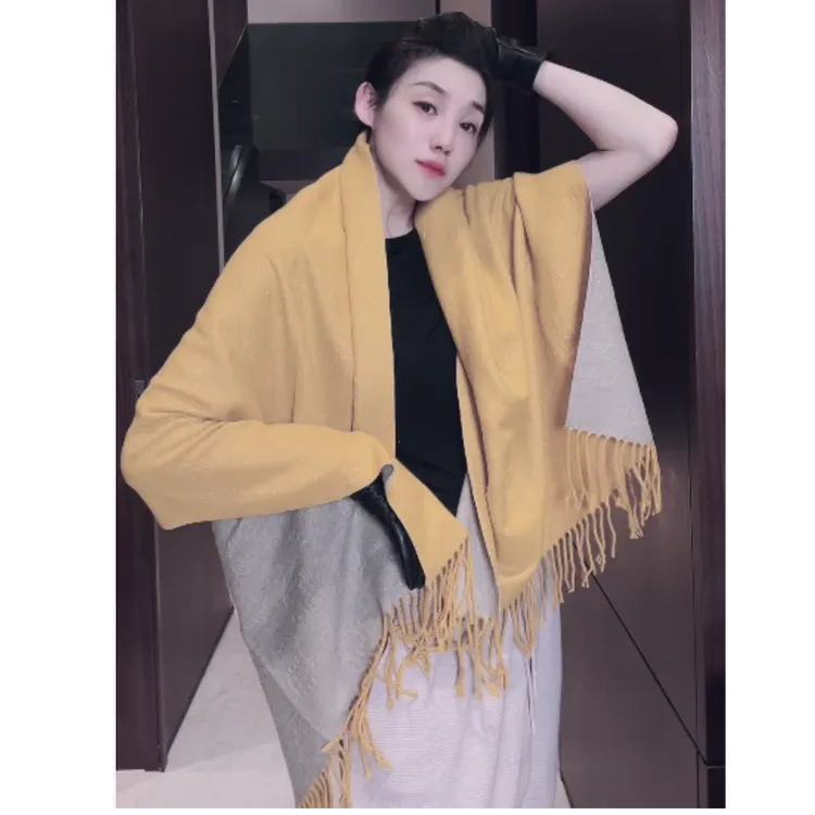 出口意大利 双色 围巾 WJ0213