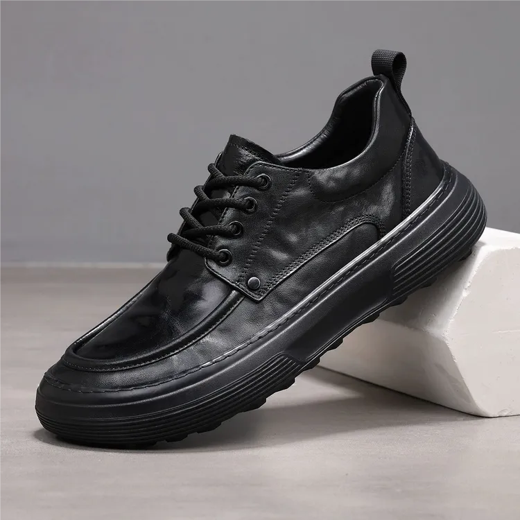 男鞋皮鞋男士开车专用鞋2025新款爆款男款秋冬款真皮软底休闲皮鞋