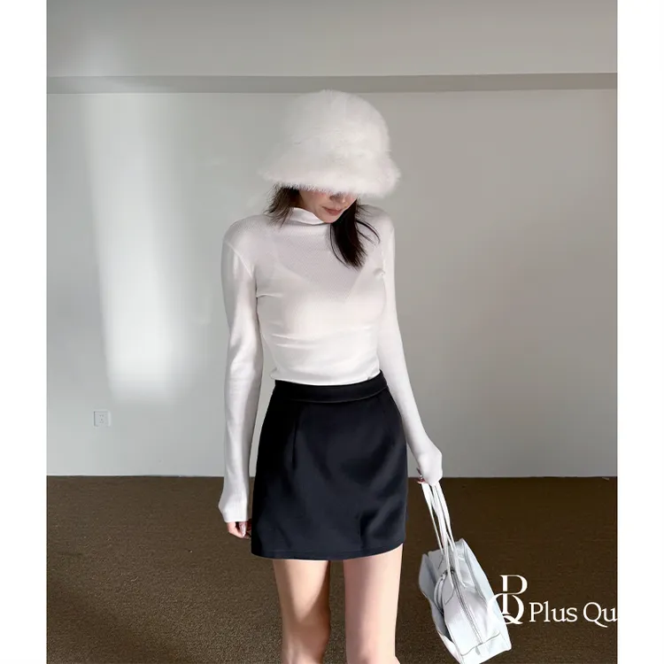 PLUS QUEEN宏蓝｜【高个子大码】梨形天菜！含安全裤呢子半身裙女