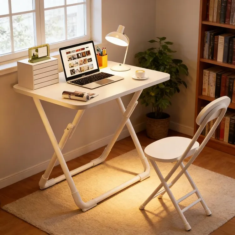 小型可折叠书桌学生家用写作业床边电脑桌简易出租屋餐桌便携摆摊