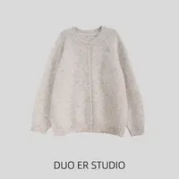 【朵儿studio】软糯糯！不扎肉！慵懒大廓型毛衣 D713