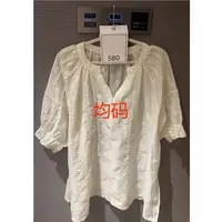 特价B55301印花T恤圆领复古复古港风短袖宽松休闲夏季泡泡袖