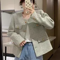 K006小香风外套秋季女2024新款上衣复古设计感