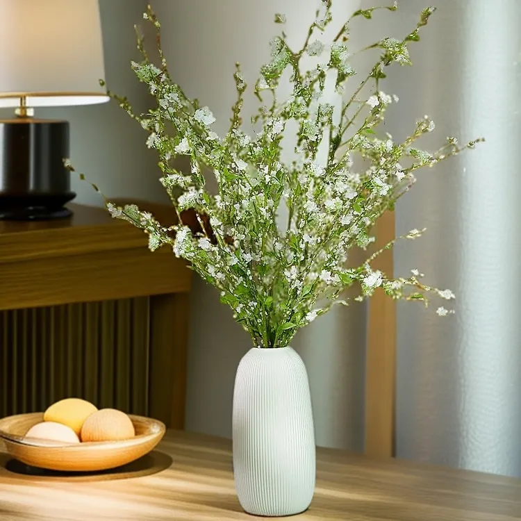 雪柳仿真花装饰摆件跳舞客厅轻奢摆设餐桌花艺插花花束