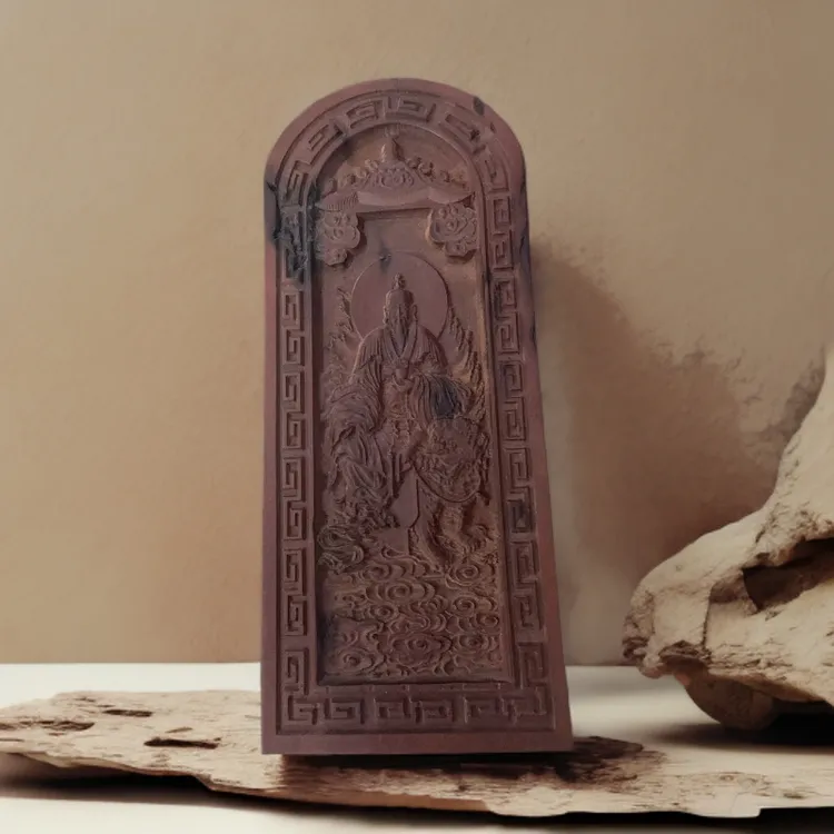 雷击枣木太乙救苦天尊九头狮龙浮雕令牌道教法器摆件雕刻工艺品