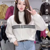 瑶瑶家 半拉链加厚羊绒卫衣