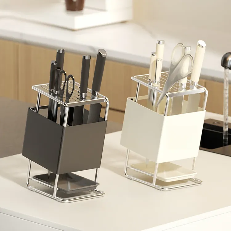 刀架厨房置物架家用台面款2025新款砧板放菜刀具一体刀座收纳架子