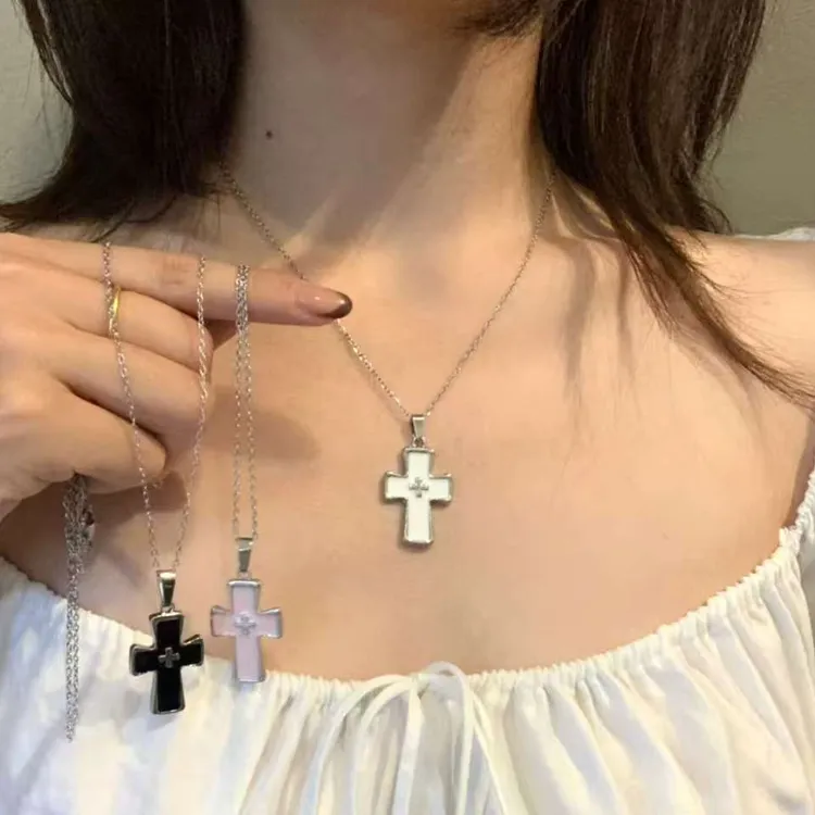 钛钢项链 【马卡龙】古着vintage项链女小众百搭ins甜酷风毛衣链23