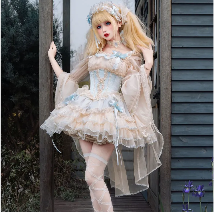 织锦园【流光礼盒JSK】Lolita原创优雅可爱狗短芭蕾风洛丽塔lo裙
