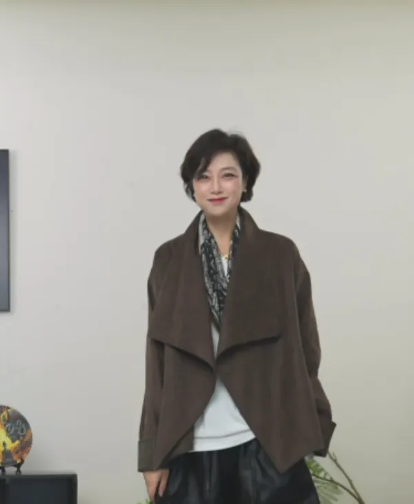 【U.M】磨毛利落麂皮绒微宽松气质外套显瘦气场