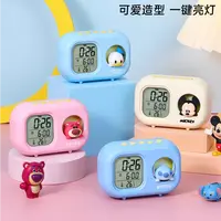 【直播】卡通唐老鸭小夜灯闹钟 9501